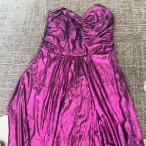 Lilipretty Shimmer Please Off Shoukder Maxi Dress